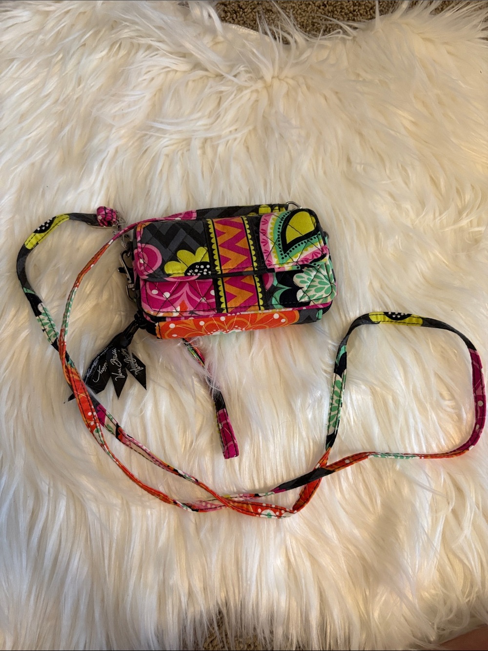 Vera Bradley Quilted Multicolor Patchwork Crossbody